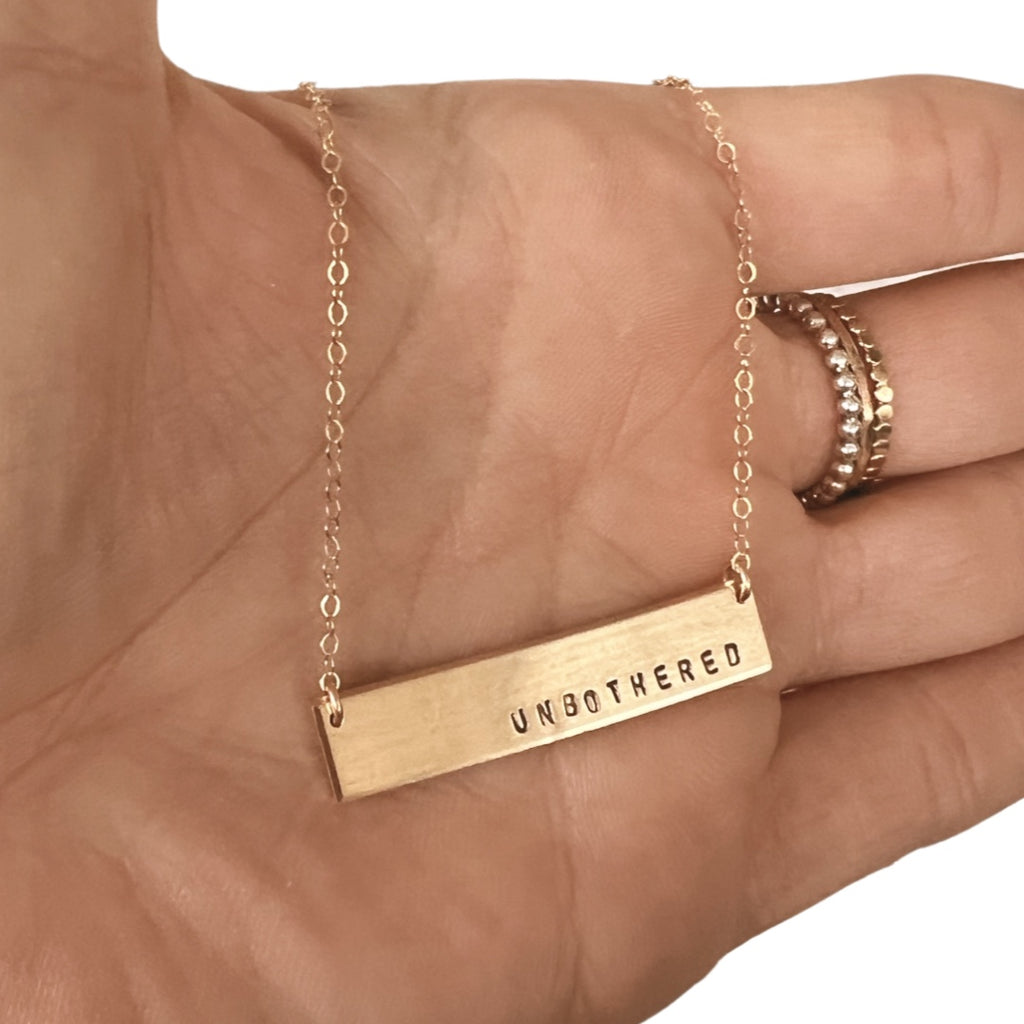 Unbothered Bar Necklace