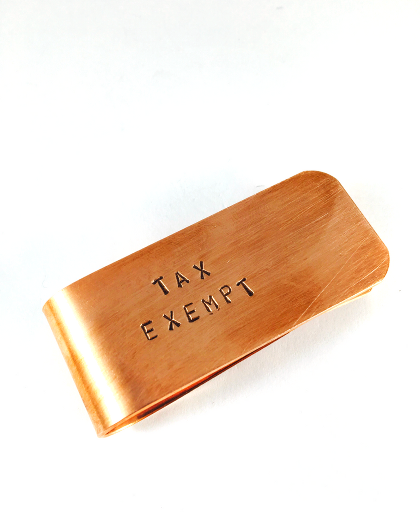 Tax Exempt Money Clip