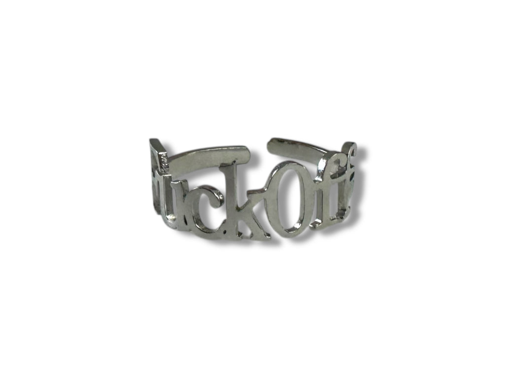 Fuck Off Adjustable Ring