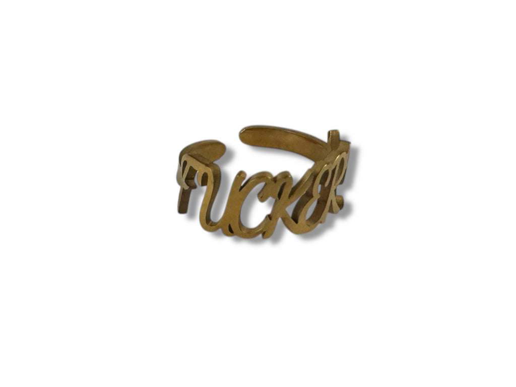 Fuckery Thick Adjustable Ring