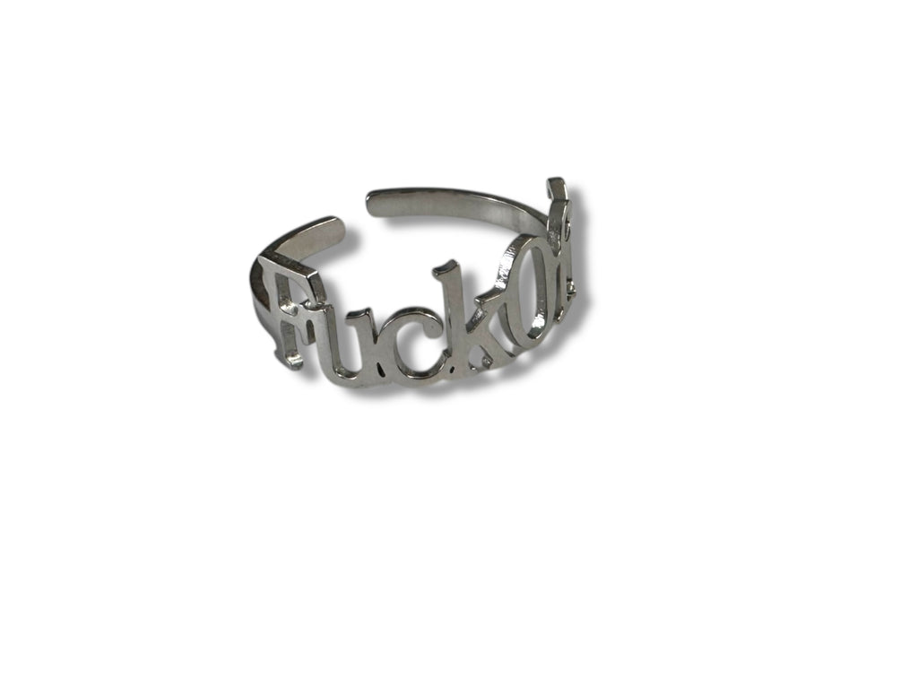 Fuck Off Adjustable Ring