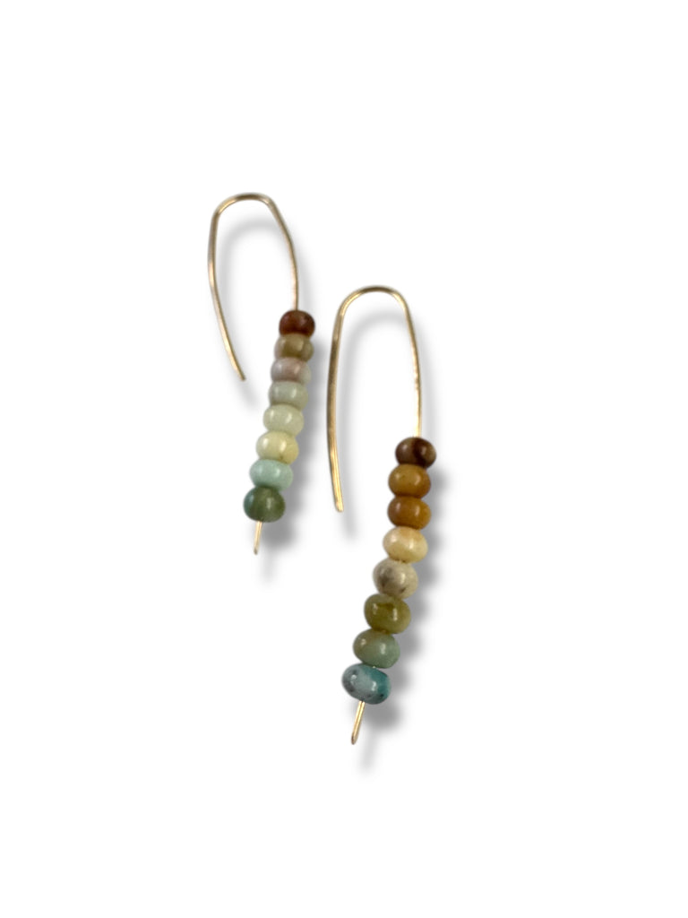 Large Brazil Stick Earrings