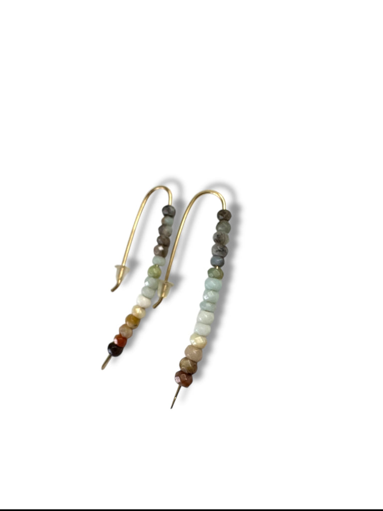 Brazil Rainbow Stick Earrings