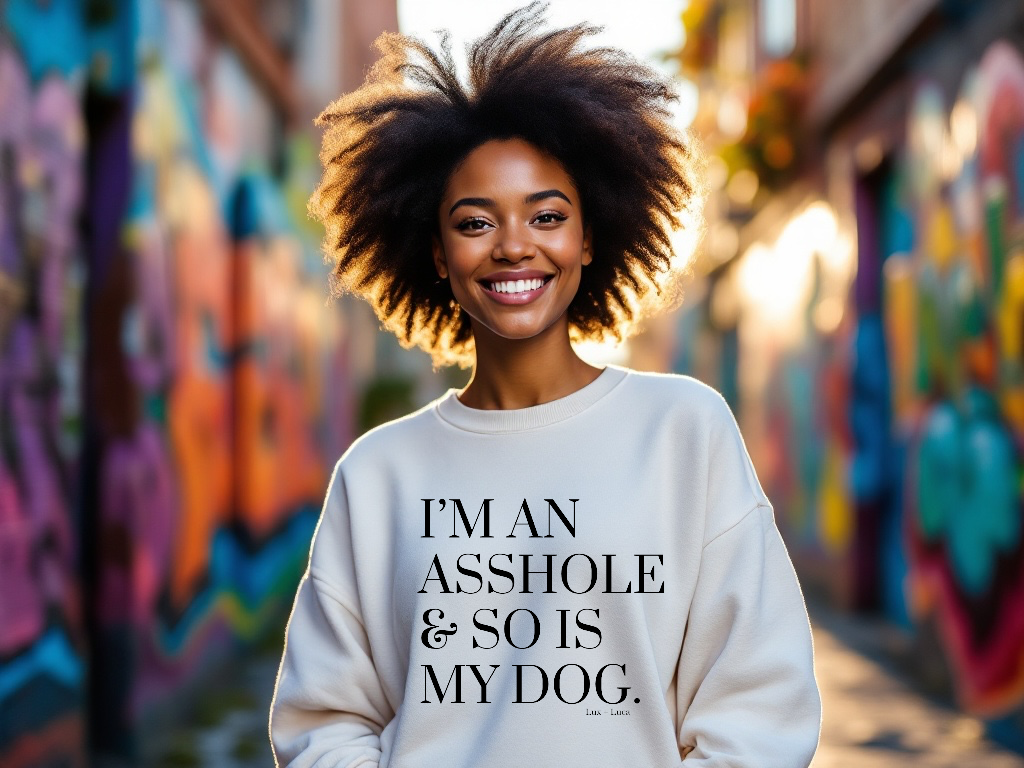 I’m an asshole and so is my dog unisex sweatshirt
