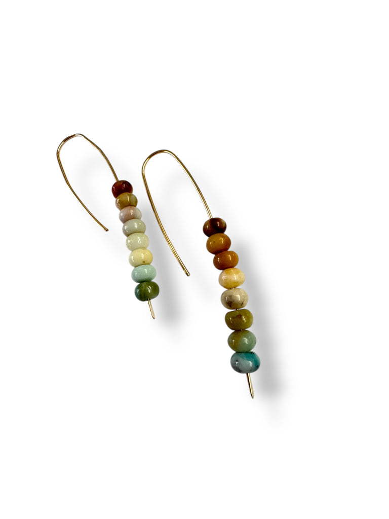 Large Brazil Stick Earrings