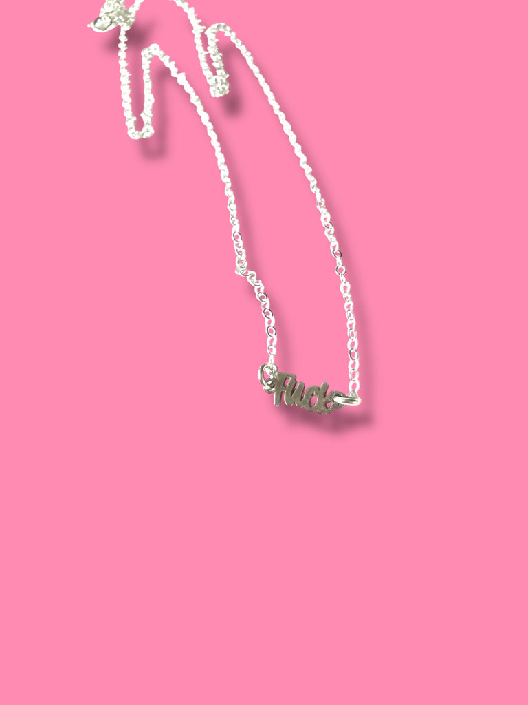 Teeny tiny fuck necklace