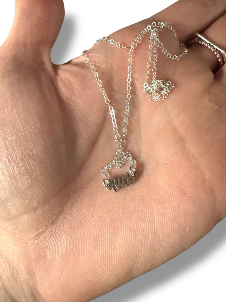 Teeny tiny fuck necklace