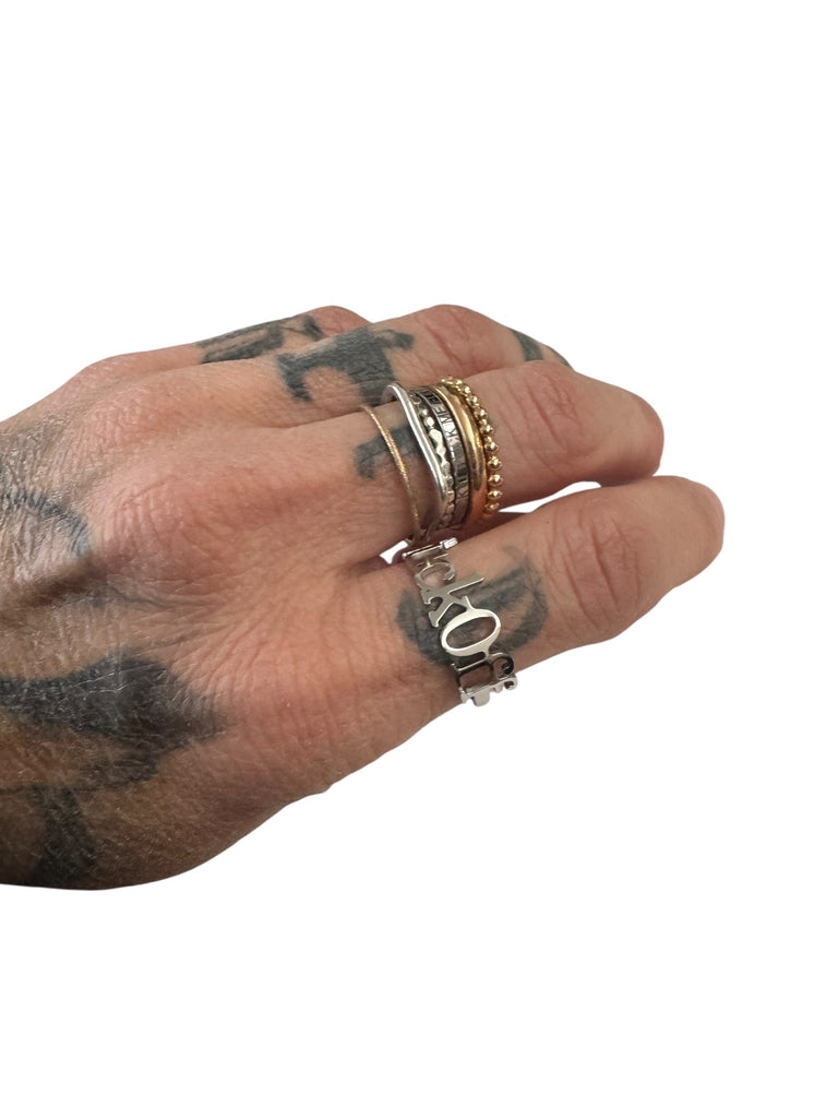 Fuck Off Adjustable Ring