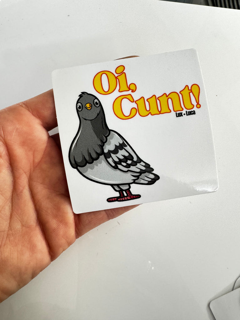 Oi Cunt Vinyl Sticker