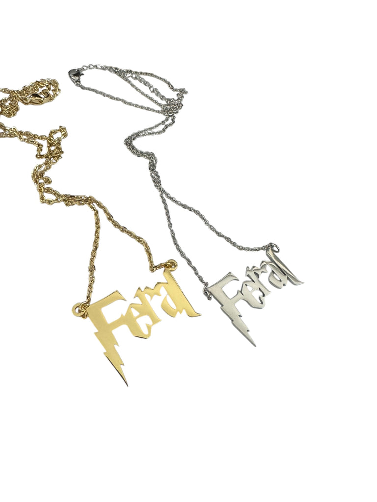 Feral Heavy Duty Stainless Nameplate Necklace