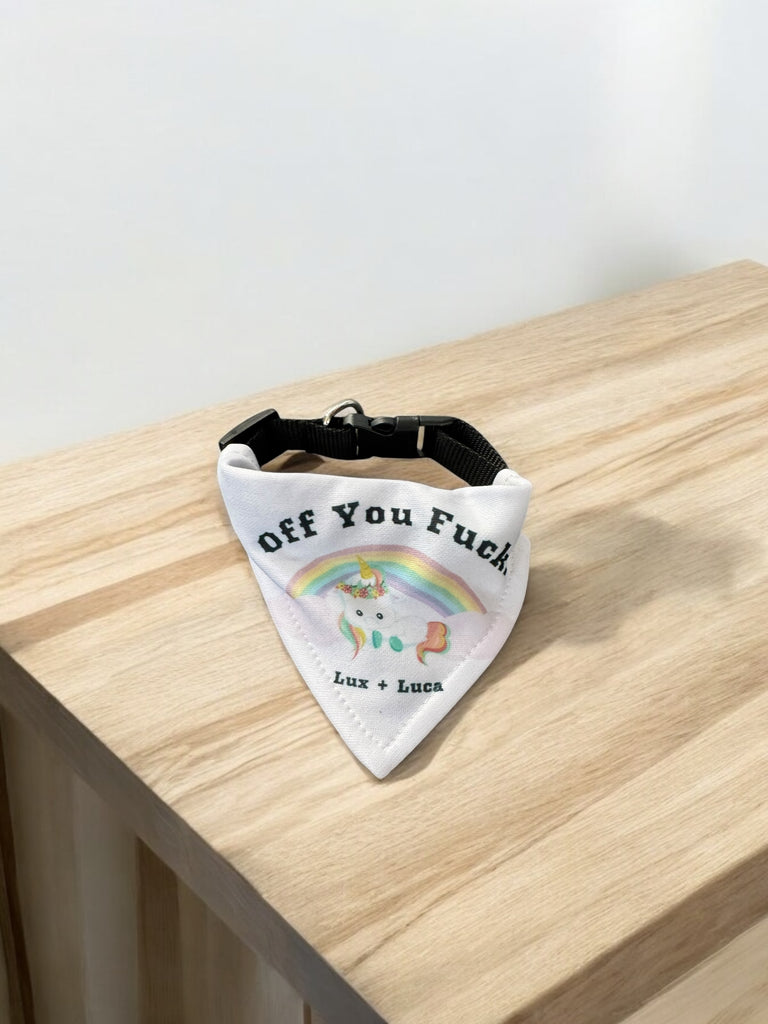 Off You Fuck Adjustable Dog Bandana