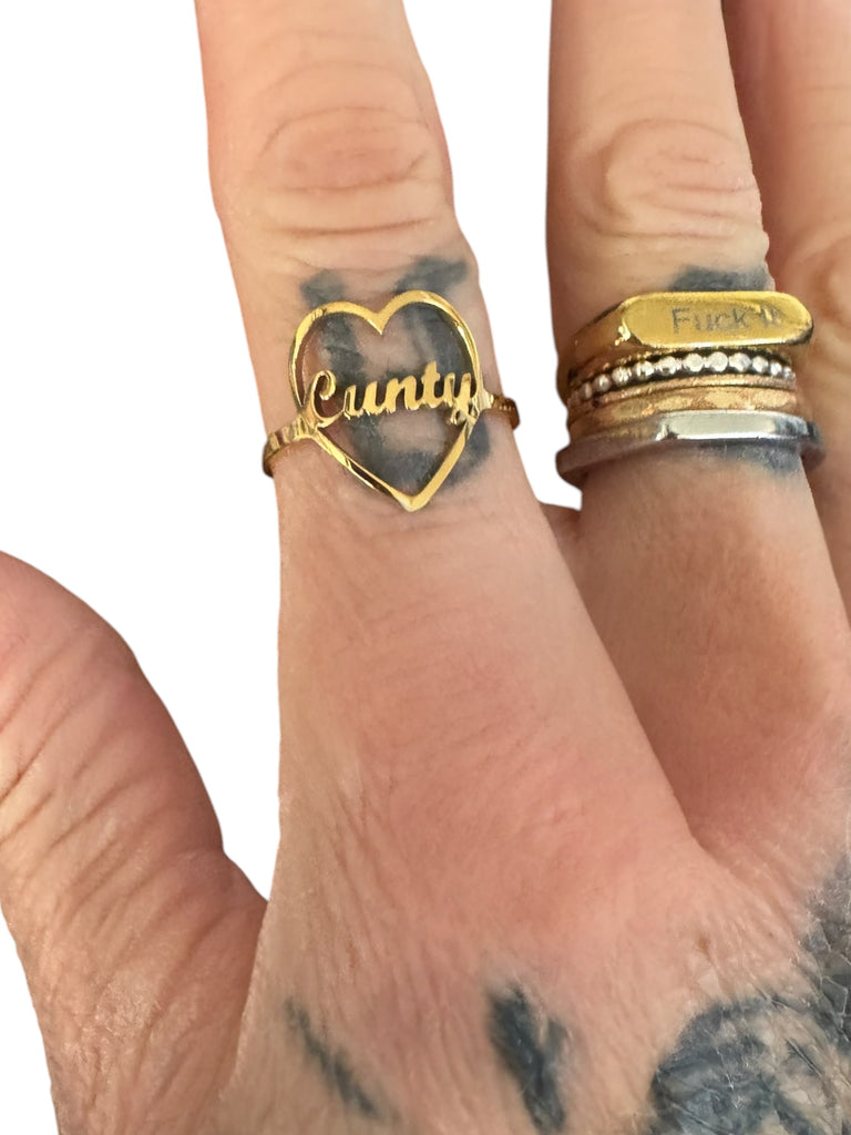 Cunty Stainless Steel Adjustable Ring