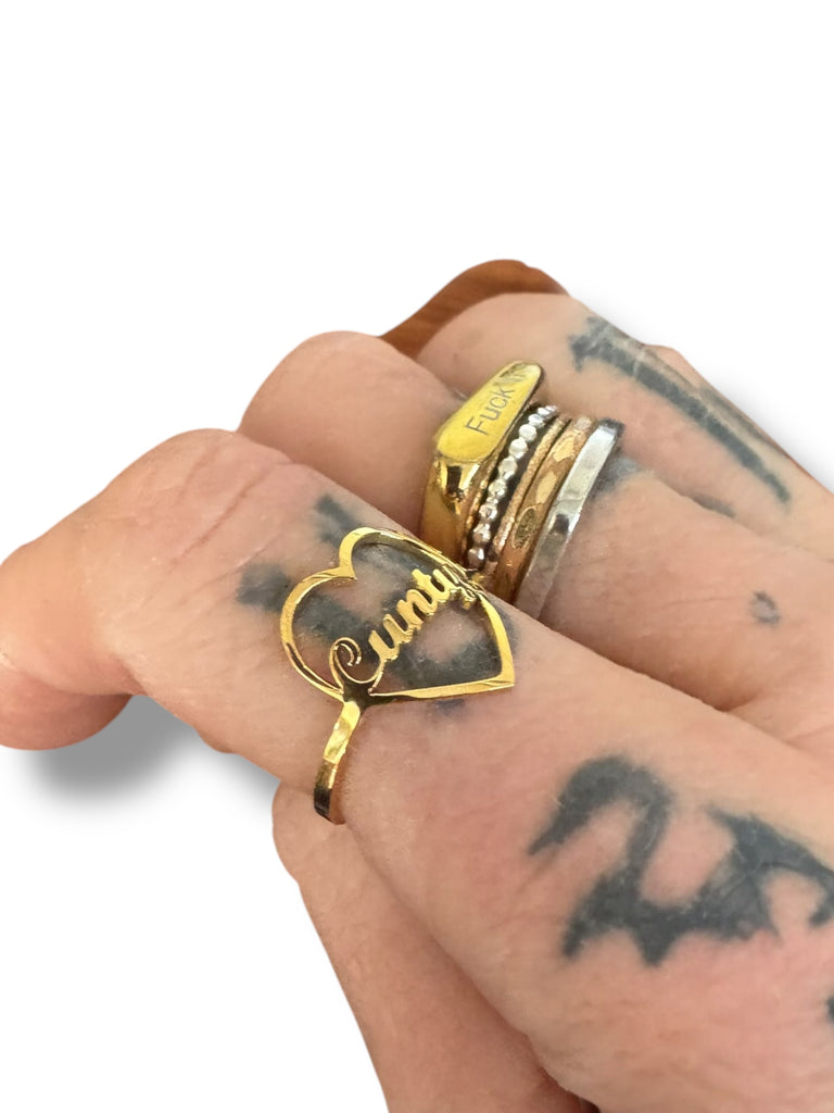 Cunty Stainless Steel Adjustable Ring