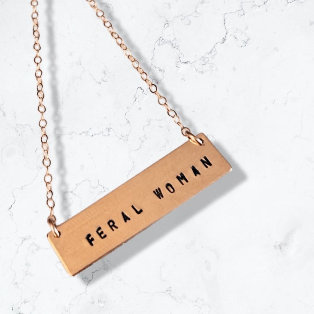 Feral Woman Bar Necklace
