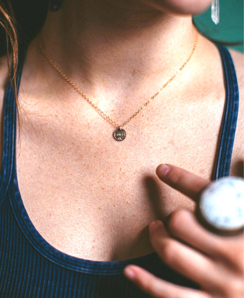 Fuck It Circle Charm Necklace