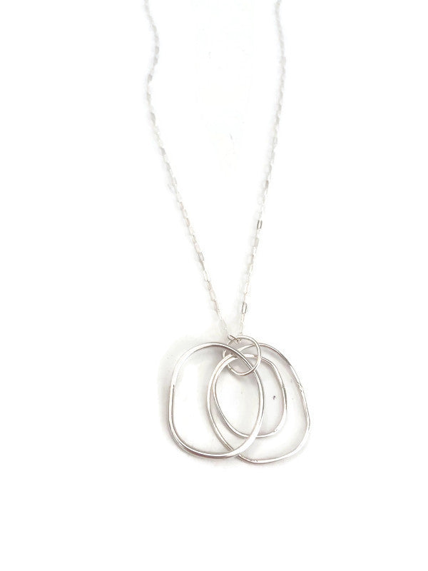 Ava Sterling Open Circle Necklace