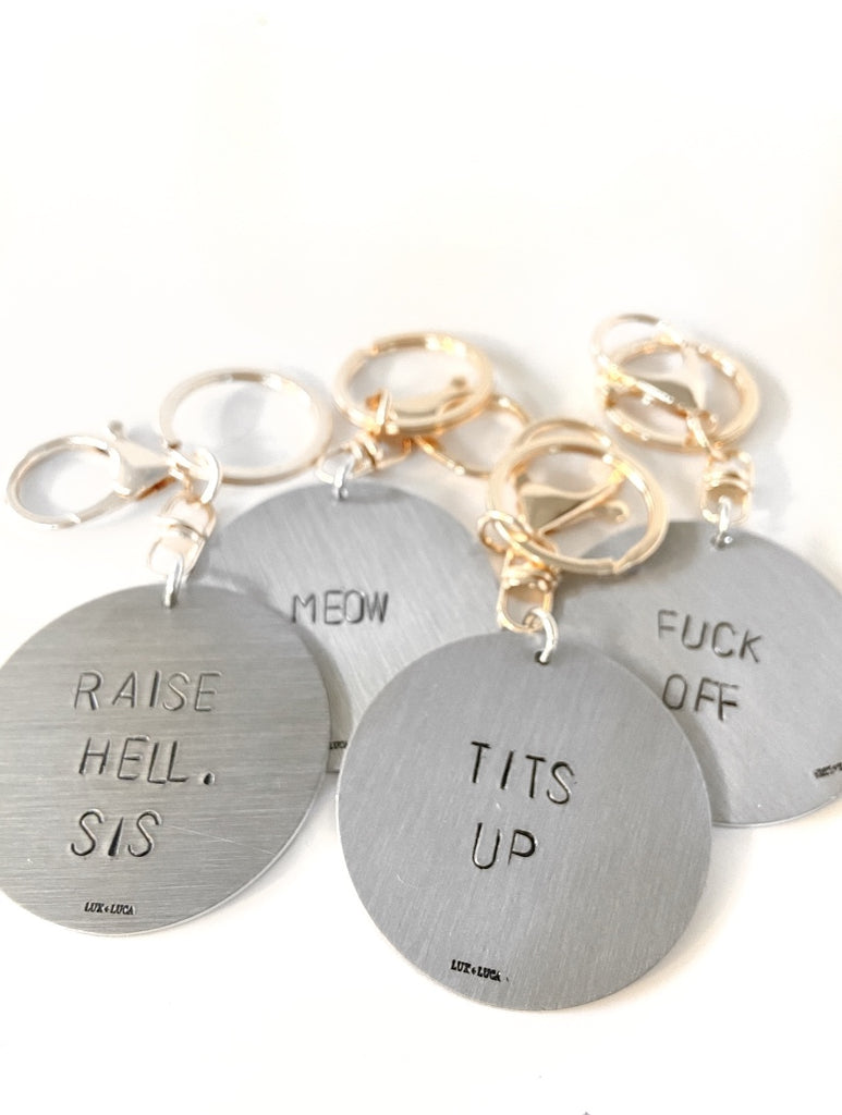 Snarky Key Chains | Lux + Luca