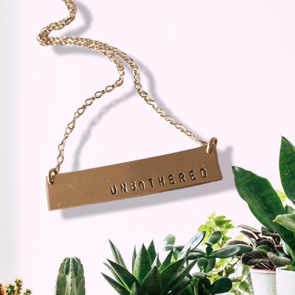 Unbothered Bar Necklace