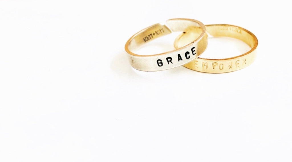 Word Band Ring